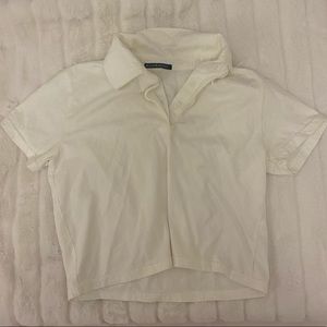BRANDY MELVILLE white crop tee, worn twice